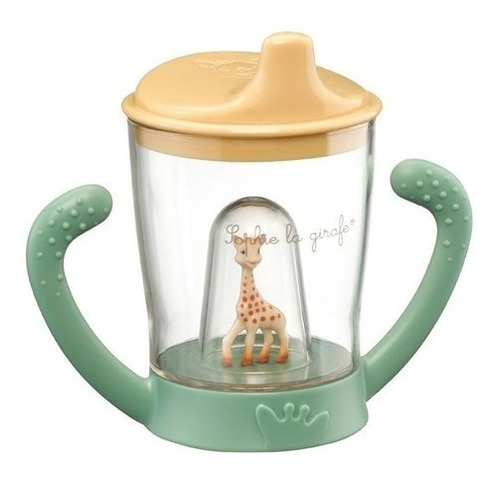 Vaso Antiderrame Bebe Sophie La Girafe Con Asas +6 Meses