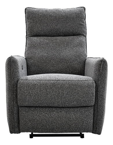 Sillón Reclinable Eléctrico En Tela Sofisticado Color Gris