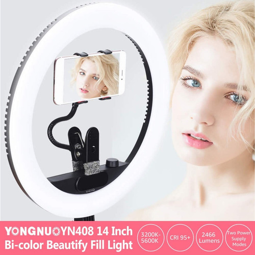 Yongnuo Yn408 Ring Light Bicolor Led Profesional  Inteldeals