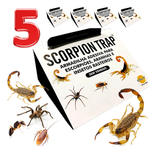 Armadilha Adesiva Colly Scorpion Trap 05 Und