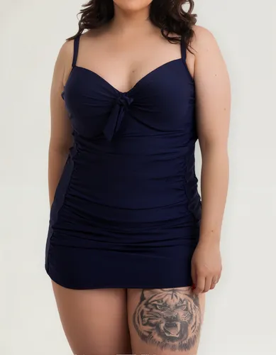 Traje De Baño Vestido Plus Size Copa