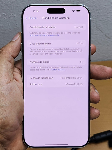 Apple Iphone 16 Pro Max (256 Gb) - Titanio Blanco At&t Esim Plateado (Usado)