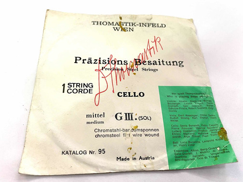 Corda Cello Thomastik Infeld 3° G ( Sol ) Número 95