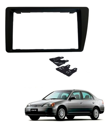 Moldura Multimidia 7  Polegadas  Honda Civic 2001 A 2006