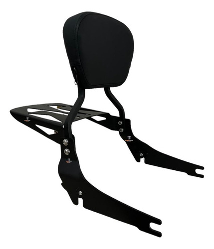 Sissy Bar Encosto Fat Bob 2018-2023 Preto Fosco 