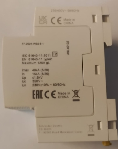 Limitador De Sobretension Ref A9l40601 Ipdr40r 3p+n Schneide
