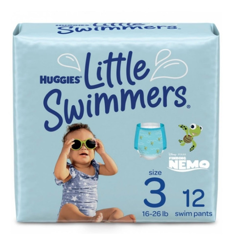 Pañales Alberca Huggies Little Swimmers 12 Piezas Chico