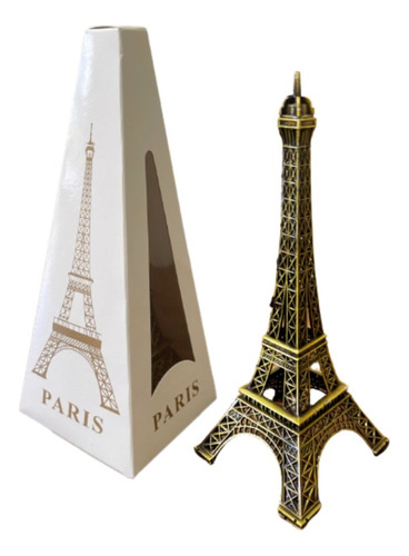 Torre Eiffel 18cm De Metal Adorno De París Torre Ifel