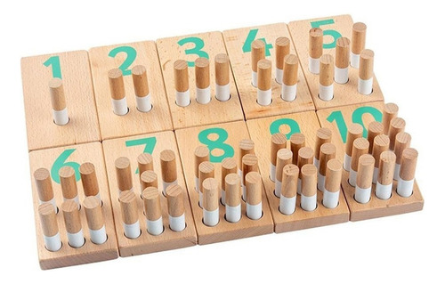 ... Montessori Juguetes Educativos De Números Preescolares