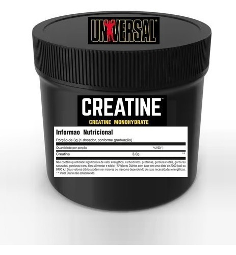 Creatina Monohidrato Pote Universal Usa Sin Carbohidratos