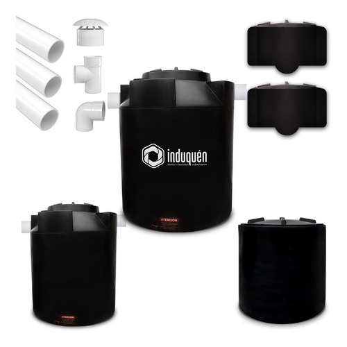 Imagen 1 de 6 de Biokit Induquen Plus 2400 Lts 12 Pers. - Biodigestor