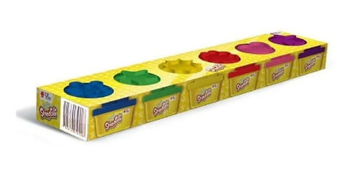 Imagen 4 de 7 de Smooshi Masa Mix Arco Iris X 6 Potes Top Toys - Playking