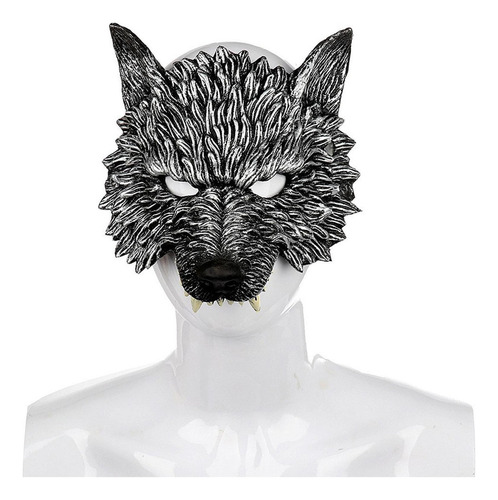 A Máscara De Media Cara Creative Wolf Para Cosplay, Disfraz