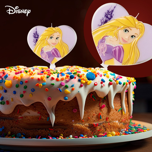 Vela Princesa - Rapunzel - 1 Unidade - Silver Festas - Rizzo