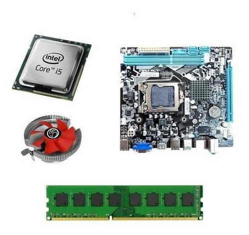Kit Pl Mãe H61 + Processador I5 3470 + Memoria 16 Gb Ddr3 +