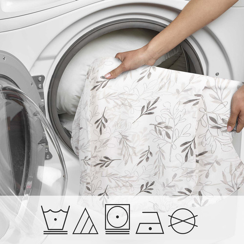 Almohada De Embarazo Total, Soporte Prenatal Y Posparto Hojas Wispy Gris Nombre Del Diseño