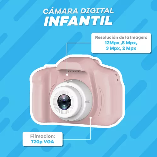 Cámara Compacta De Fotos Infantil 12mpx 720p + Memoria 32gb