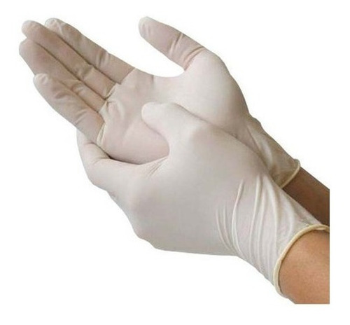 Guantes Latex Descartables Examinación 10 Cajas 100 U C/u