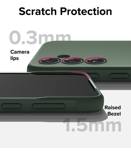 Funda Para Galaxy S23 Fe Ringke Onyx Dark Green Resistente