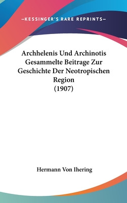 Libro Archhelenis Und Archinotis Gesammelte Beitrage Zur ...