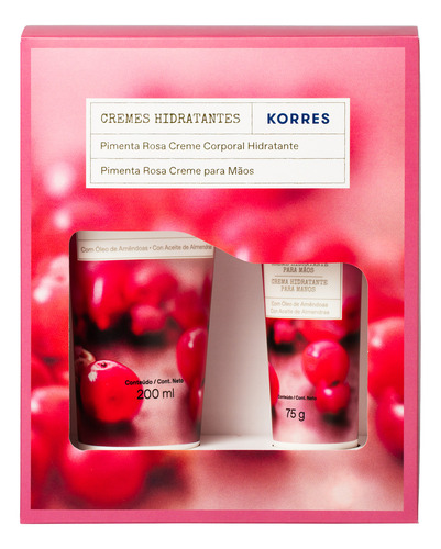 Kit Korres Pimenta Rosa Hidratantes - (2 Produtos)
