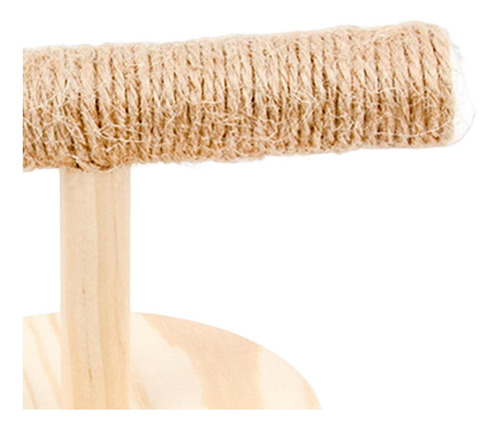 Tabletop Bird Perch Wood Bird Cage Perch Gym Portable