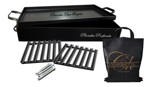 Plancha Bifera 2 En 1 Chaponetta®  M + Parrilla + Patas 