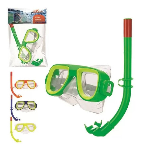 Óculos Mergulho Snorkel Premium Infantil Silicone Natação