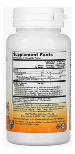 Probiotico Infantil Now Foods Berrydophilus