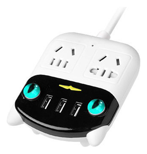 Power Strip, Multifuncional, Puerto Usb, Ignífugo, Abs