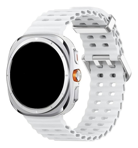 Malla Ocean Para Smartwatch Samsung Watch 7 Ultra 47mm 9-blanco 3.44 Cm