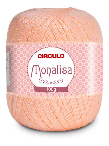 Fio Linha Monalisa Círculo 100g 525mts - Crochê / Macramê Cor 3301-BLUSH