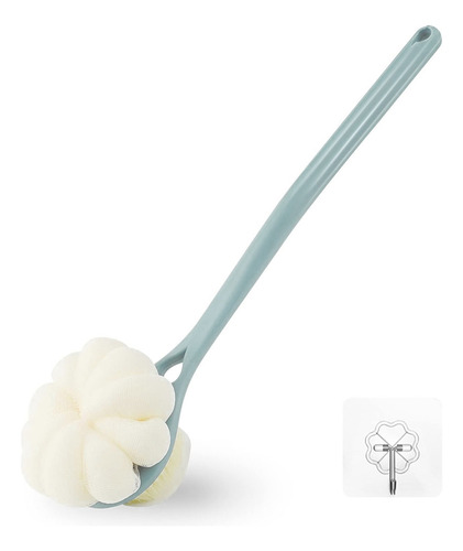 Cepillo De Ducha Doble Cara 2 En 1 Baño Cuerpo Limpieza Azul Rayas