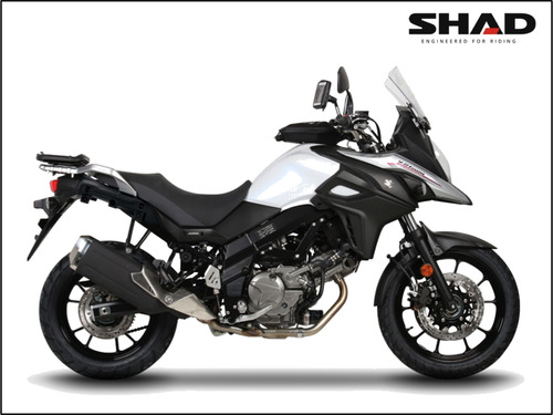Kit Shad Sh58x Titânio Luz Freio Base Suporte V-strom650 19+