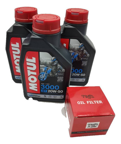 Filtro Y Aceite Motul Mineral 20w50 Yamaha Virago 535 1100