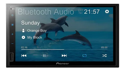 Multimídia Pioneer Dmh-145br 7' Pol Usb Espelhamento Android Cor ...