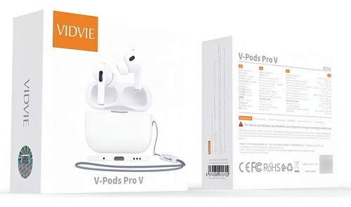 Fones de ouvido sem fio Vidvie Fones de ouvido Bluetooth sem fio Vidvie V-Pods Pro V BT866 com luz LED