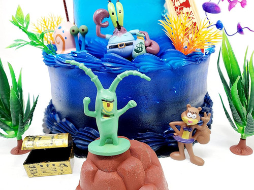 Bob Esponja Juego De Decoración Para Tartas Con Figuras De P