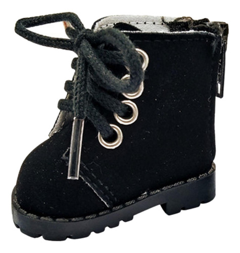 Zapatos De Muñeca A Escala 1/6, Modelo En Miniatura, Negro