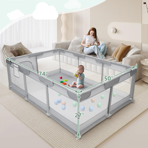 Parque Infantil Besuhot, Extra Grande, 187 X 127 Cm, Para In