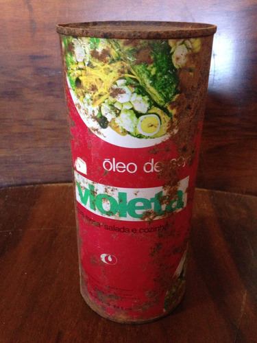 Lata Antiga De Azeite Óleo Violeta Não Nescau (Usado)