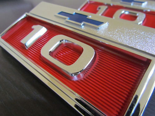 Imagen 2 de 8 de Par Emblema Chevrolet C10 66 1966 Accesorio Pickup Camioneta
