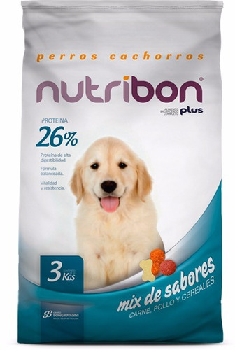 15 Kg Nutribon Plus Perros Cachorros. Alimento Balanceado