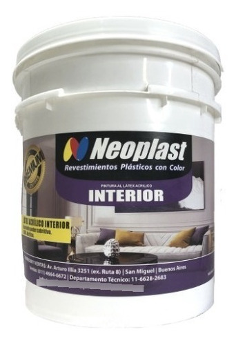 Pintura Al Latex Interior Calidad Premium X10lts