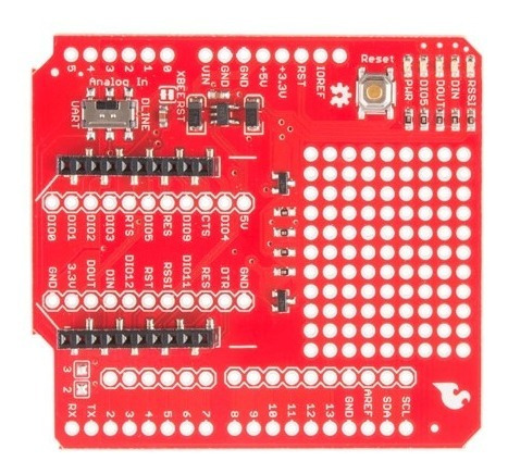 Shield Xbee Arduino Robotica Comunicacion Sparkfun