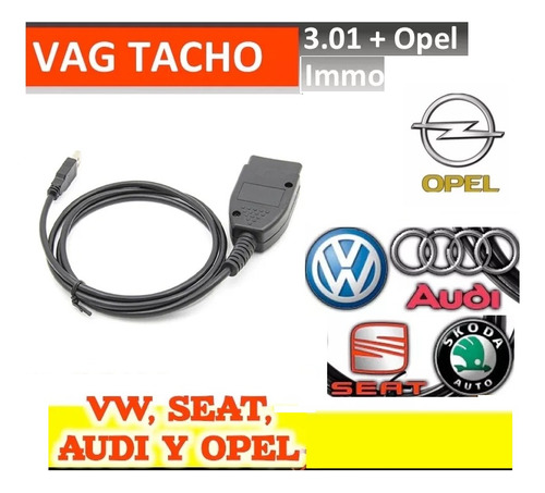 Vag Tacho Corrector Kilometraje Pin Code Vw Audi Seat Y Opel