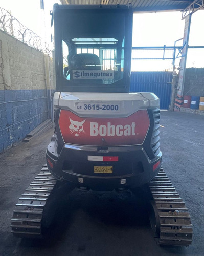 Miniescavadeira Bobcat E35z 2023 657.4hs Fechada+ar+est Aço