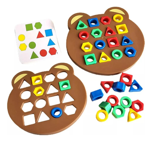 Juego De Combinar Formas, Juego De Mesa Didáctico Para Niños