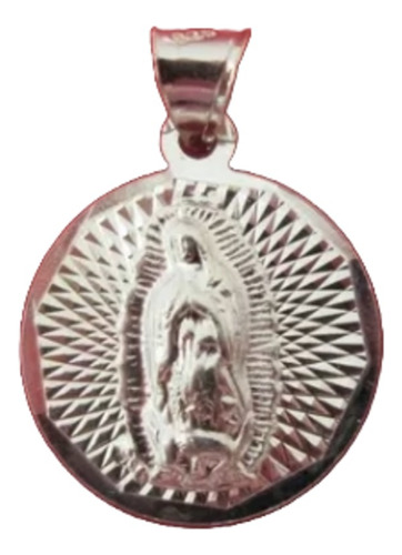 Dije Medalla Virgen Guadalupe  Plata Fina .925.