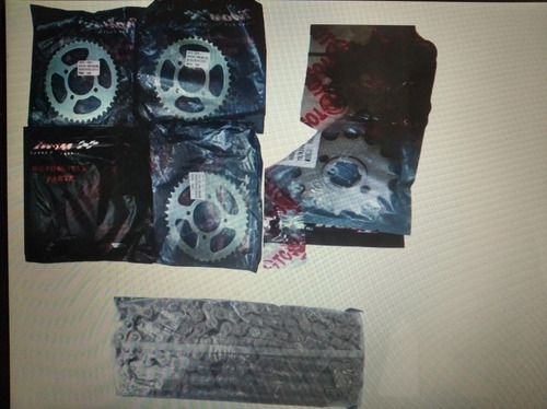 Kit Rodamiento Relación Corona Piñon Cadena Promocion Motos